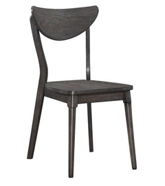 Eureka Dining Chair in Dark Grey side angle - bentwood dining chair by Coaster - Whats New Furniture Portland OR