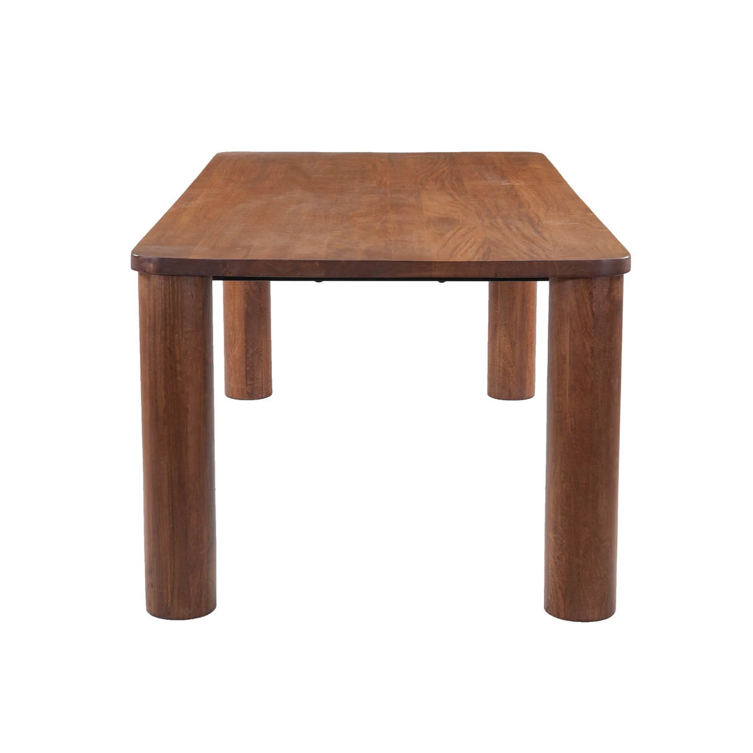 Evolution Dining Table in Mango Wood back view - mango wood dining table by LH Imports - Whats New Furniture Portland OR