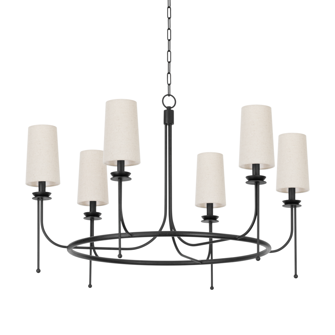 Calder 6-Light Chandelier, Forged Iron by Troy Lighting - product view