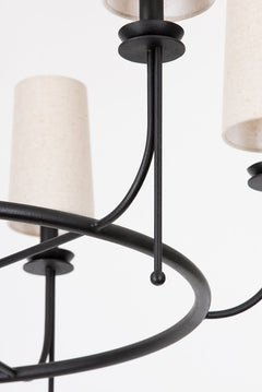 Calder 6-Light Chandelier, Forged Iron by Troy Lighting - view 5