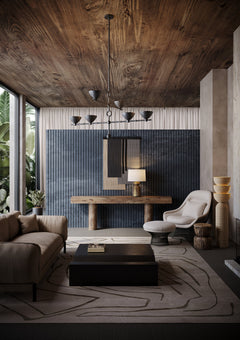 Vishal 6-Light Chandelier, Black Patina Gold by Troy Lighting - view 2