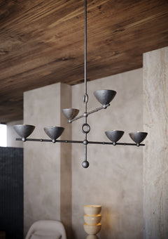 Vishal 6-Light Chandelier, Black Patina Gold by Troy Lighting - view 4