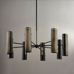 Mikka 16-Light Chandelier, Patina Brass and Soft Black by Troy Lighting - view 2