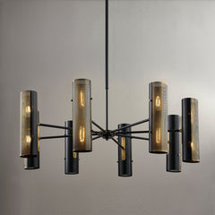 Mikka 16-Light Chandelier, Patina Brass and Soft Black by Troy Lighting - view 3