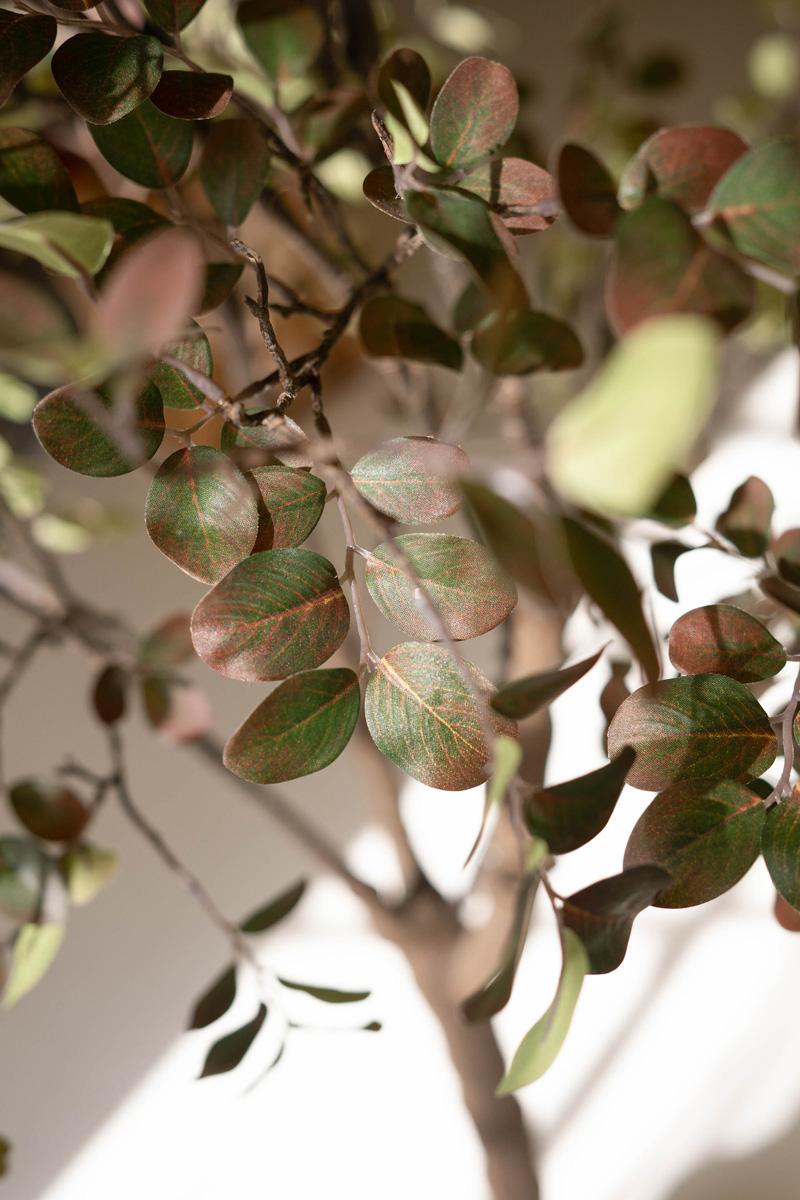 Faux Crepe Myrtle Tree in Black Pot — detail view 3