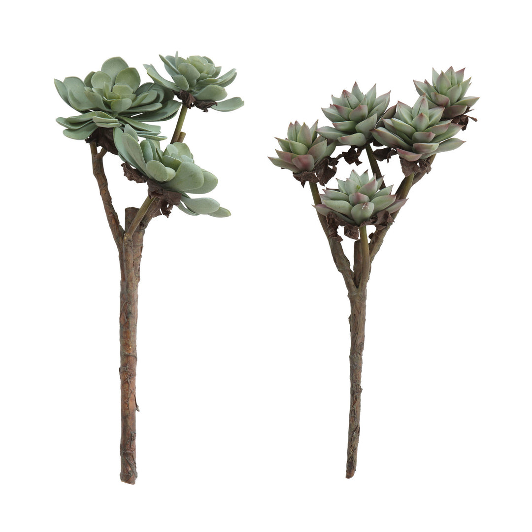 Faux Succulent Branch, 15.5-Inch — What&