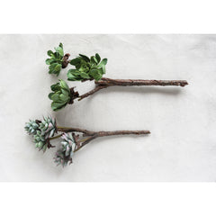 Faux Succulent Branch, 15.5-Inch — view 2