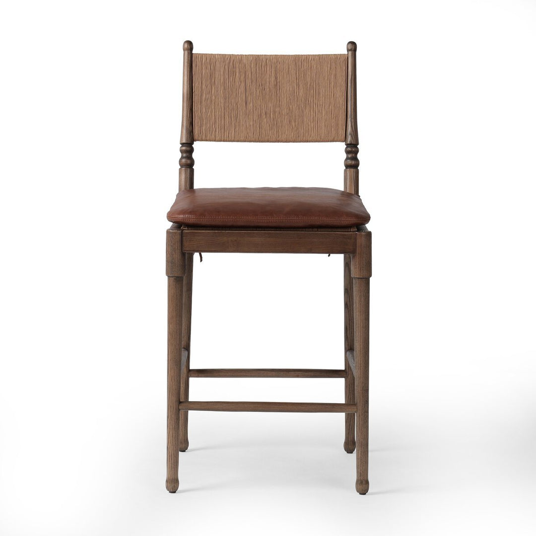 Fayth Counter Stool in Dulane Mahogany - counter-height stool by Four Hands - Whats New Furniture Portland OR