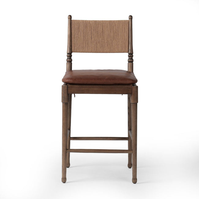 Fayth Counter Stool in Dulane Mahogany - counter-height stool by Four Hands - Whats New Furniture Portland OR