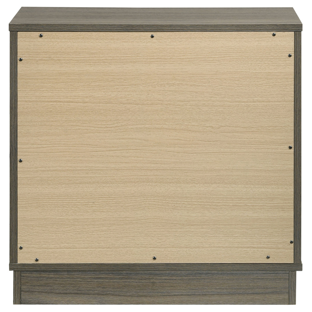 Fenwick 2-drawer Nightstand Bedside Table Grey Oak - What&