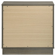 Fenwick 2-drawer Nightstand Bedside Table Grey Oak - What&