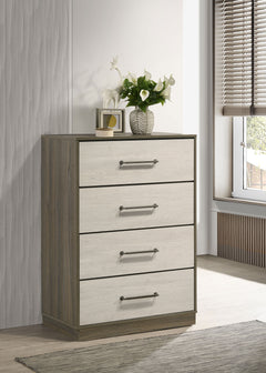 Fenwick 4-drawer Chest of Drawers Grey Oak - What&