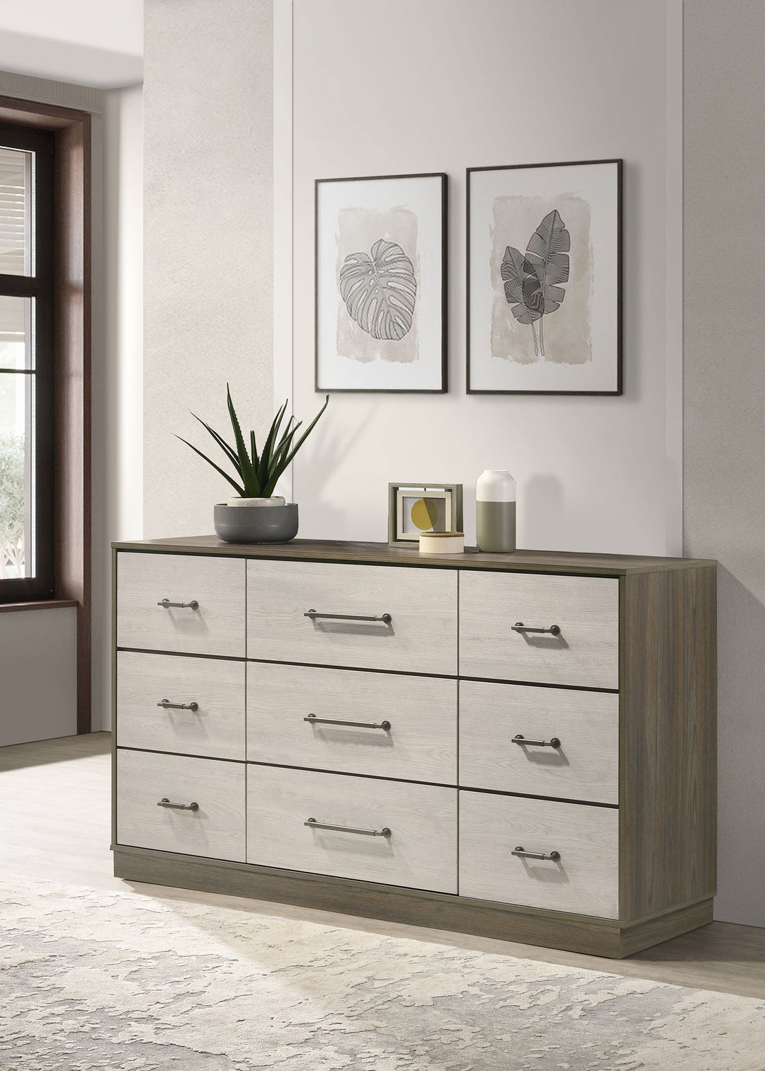 Fenwick 9-drawer Dresser Grey Oak - What&