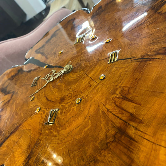 Handmade Clock Side Table - Whats New Furniture - Portland, Oregon