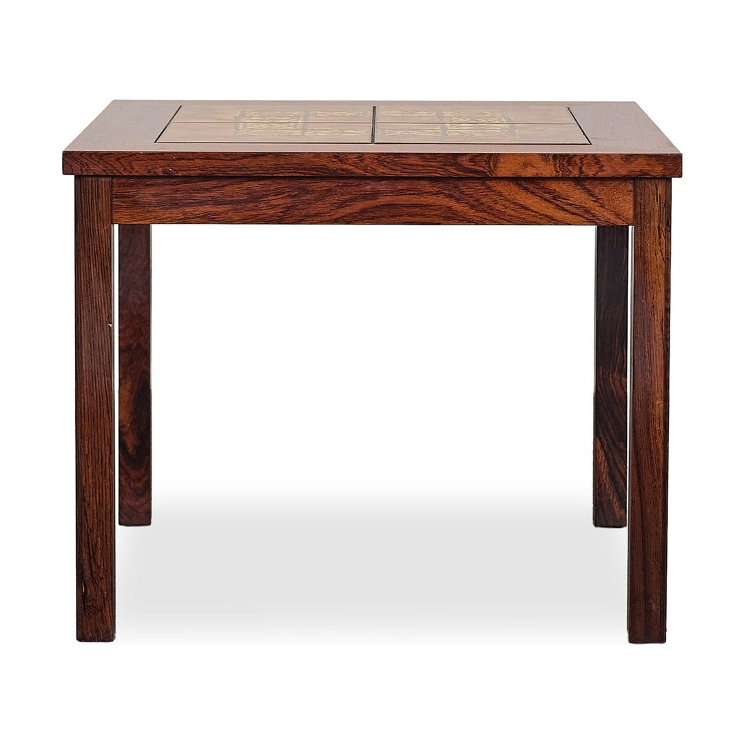 Rosewood Side Table w/inlay - What's New Furniture Portland Oregon