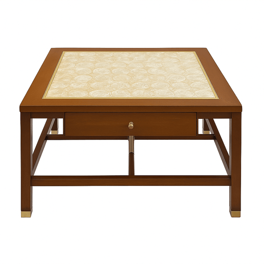 Shell Inlay Coffee Table - Whats New Furniture - Portland, Oregon