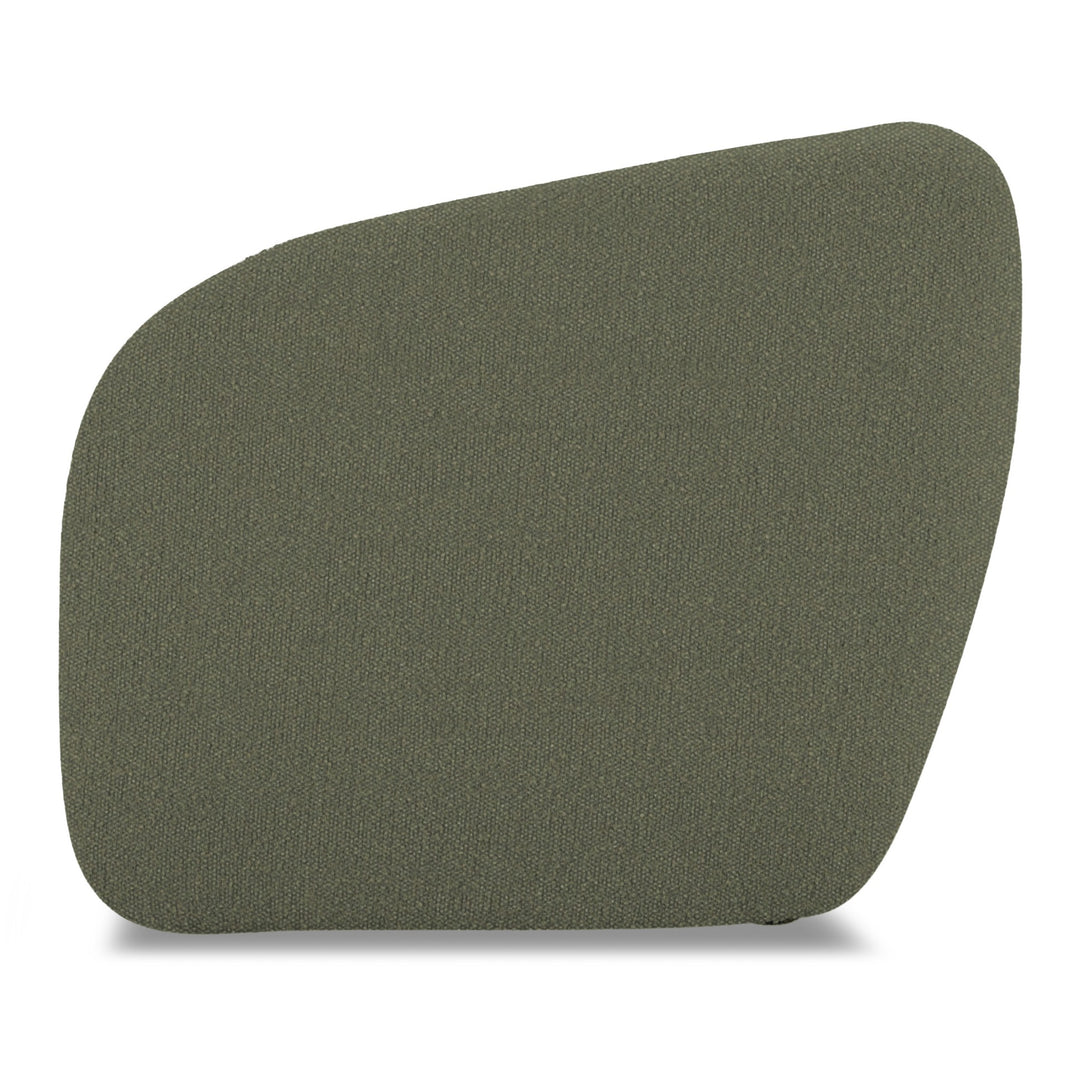 Finn 3-Seater Sofa in Pasha Army fabric - side profile - mid-century modern sofa - Whats New Furniture Portland OR