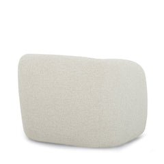 Finn Armchair in Fawn detail view - sculptural barrel chair - Whats New Furniture Portland OR