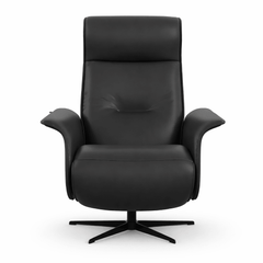 Finn Large Power Recliner w/Battery in leather - Norwegian power recliner by Fjords - Whats New Furniture Portland OR