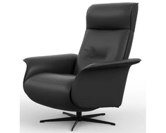 Finn Large Power Recliner w/Battery in leather top-down view - Norwegian power recliner by Fjords - Whats New Furniture Portland OR