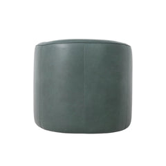 Fireside Swivel Club Chair in Deep Moss back view - leather swivel club chair by LH Imports - Whats New Furniture Portland OR