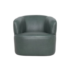 Fireside Swivel Club Chair in Deep Moss - leather swivel club chair by LH Imports - Whats New Furniture Portland OR