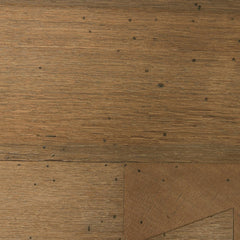 Abaso Rectangular Coffee Table in Rustic Wormwood Oak detail view - Whats New Furniture Portland OR