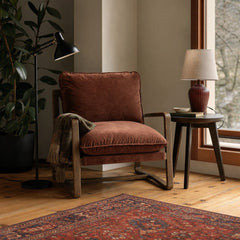 Ace Chair in Surrey Auburn styled in Portland AlbertArts foursquare living room - Whats New Furniture
