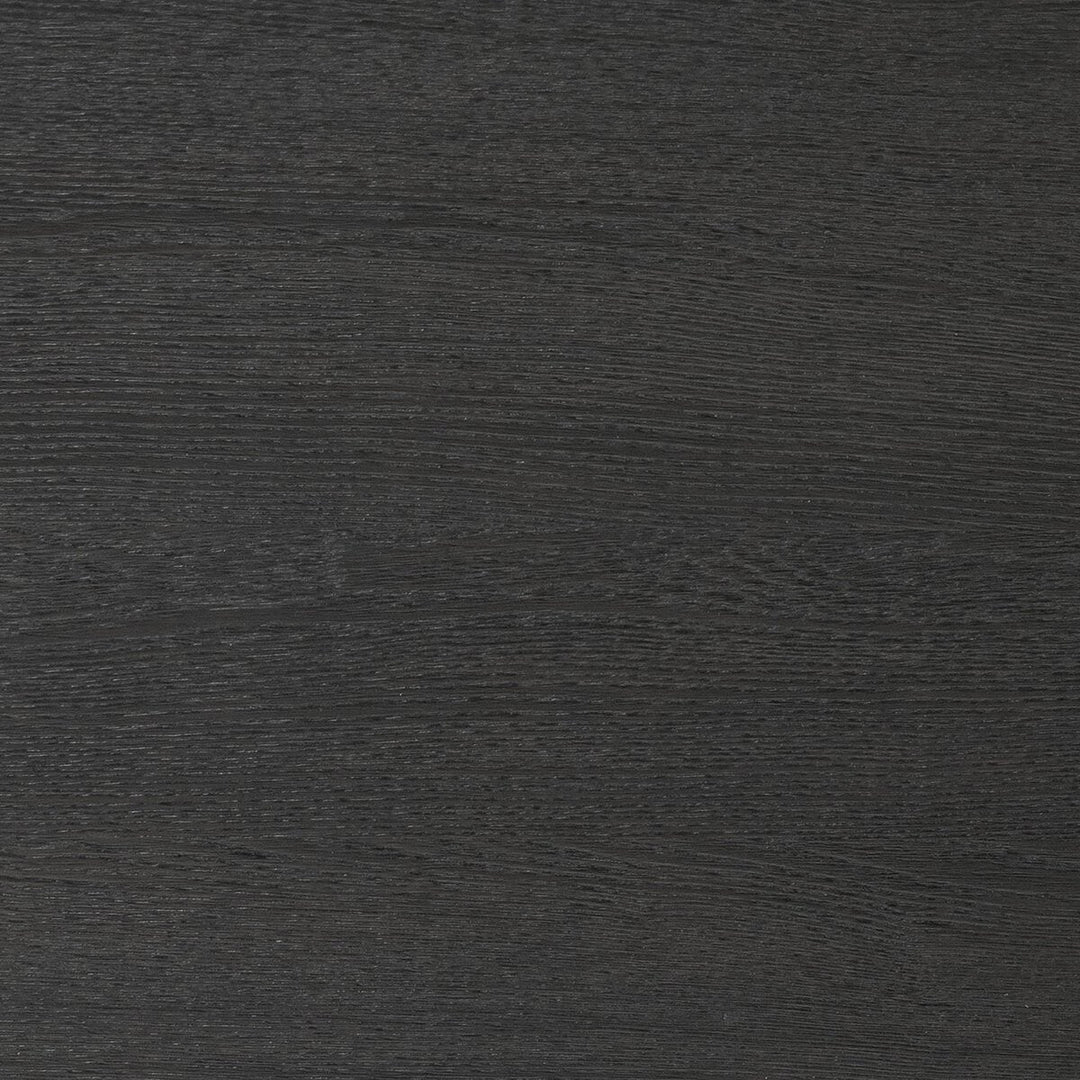 Adolfo Nightstand Modern Black Ash bronzed drawer pull detail view - Whats New Furniture Portland OR