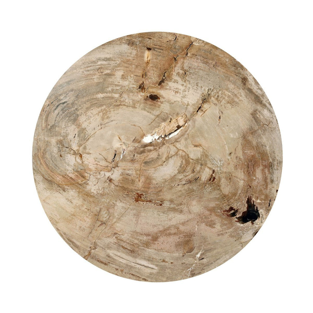 Aida End Table in Light Petrified Wood detail view - Whats New Furniture Portland OR