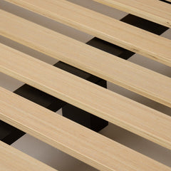 Aidan Slipcover Bed in Savoy Parchment sixth detail view - Whats New Furniture Portland OR