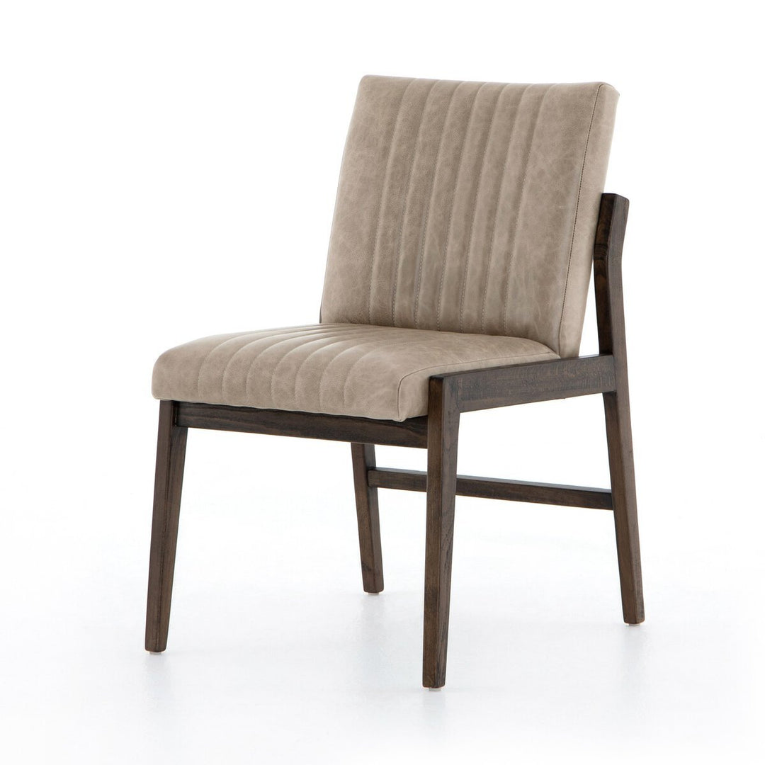 Alice Dining Chair in Sonoma Grey three-quarter view - Whats New Furniture Portland OR