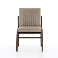 Alice Dining Chair in Sonoma Grey front studio view - Whats New Furniture Portland OR