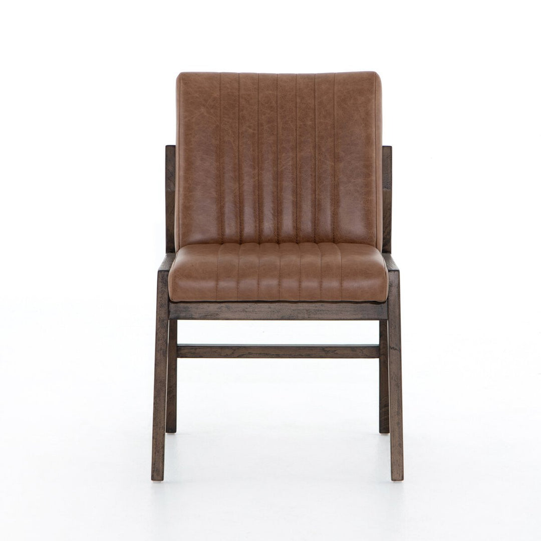 Alice Dining Chair in Sonoma Chestnut front studio view - Whats New Furniture Portland OR