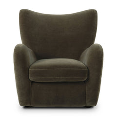 Amelie Chair in Monte Olive front studio view - Whats New Furniture Portland OR