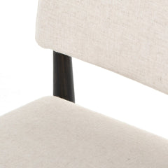 Anton Dining Chair in Savile Flax detail view - Whats New Furniture Portland OR