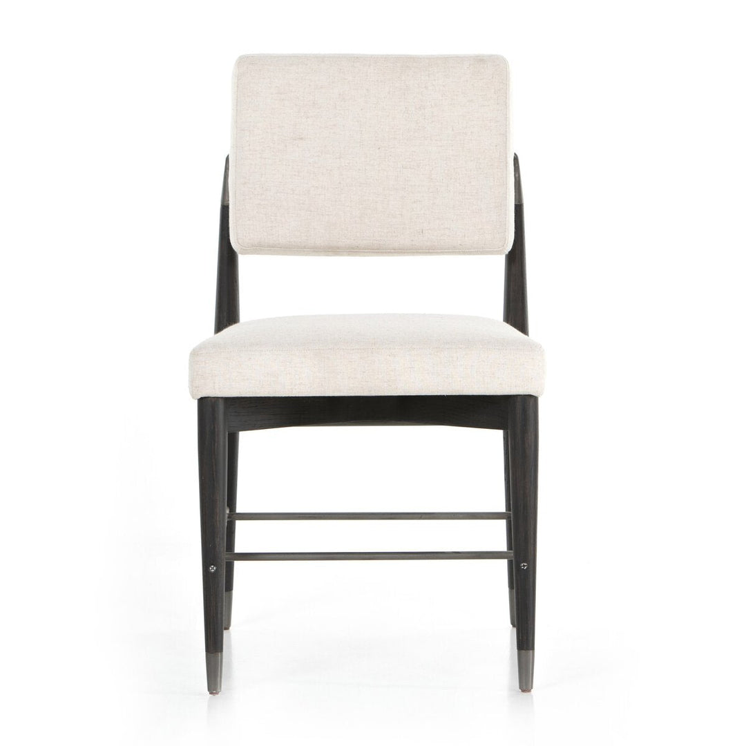 Anton Dining Chair in Savile Flax front studio view - Whats New Furniture Portland OR