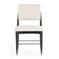 Anton Dining Chair in Savile Flax front studio view - Whats New Furniture Portland OR