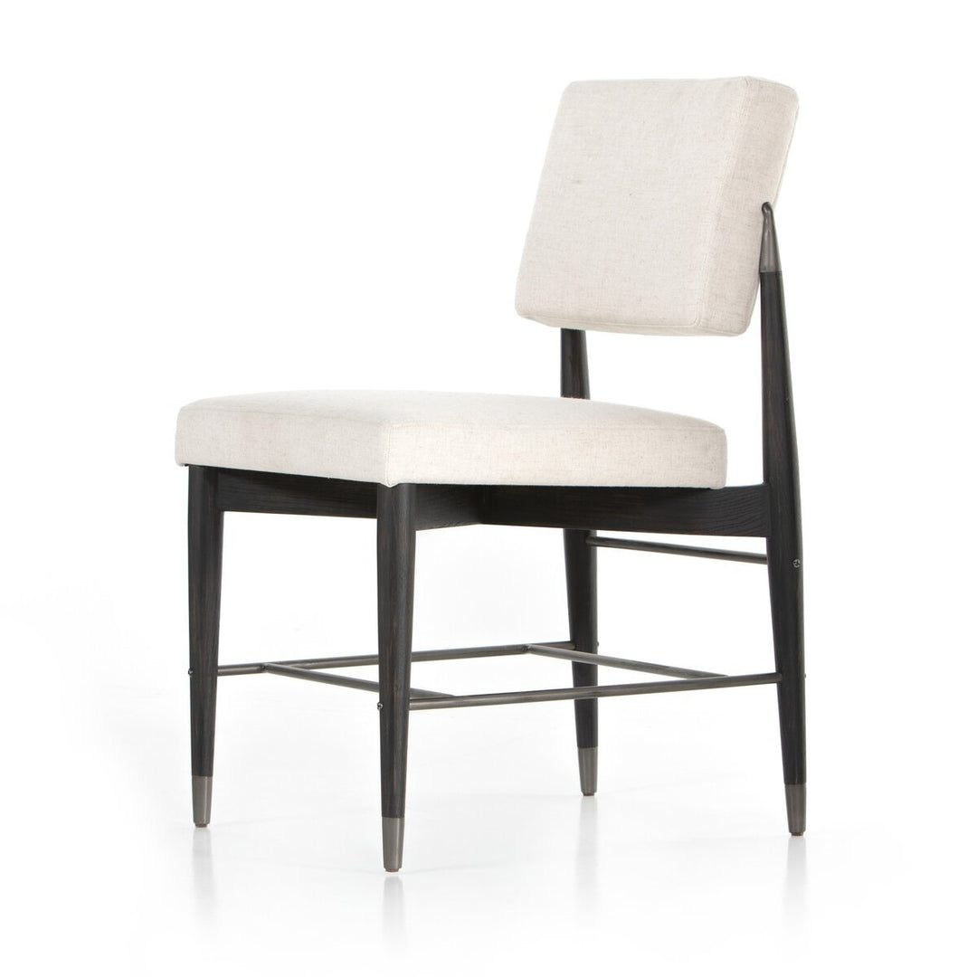 Anton Dining Chair in Savile Flax detail view - Whats New Furniture Portland OR