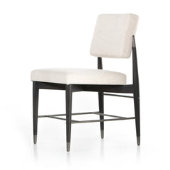 Anton Dining Chair in Savile Flax detail view - Whats New Furniture Portland OR