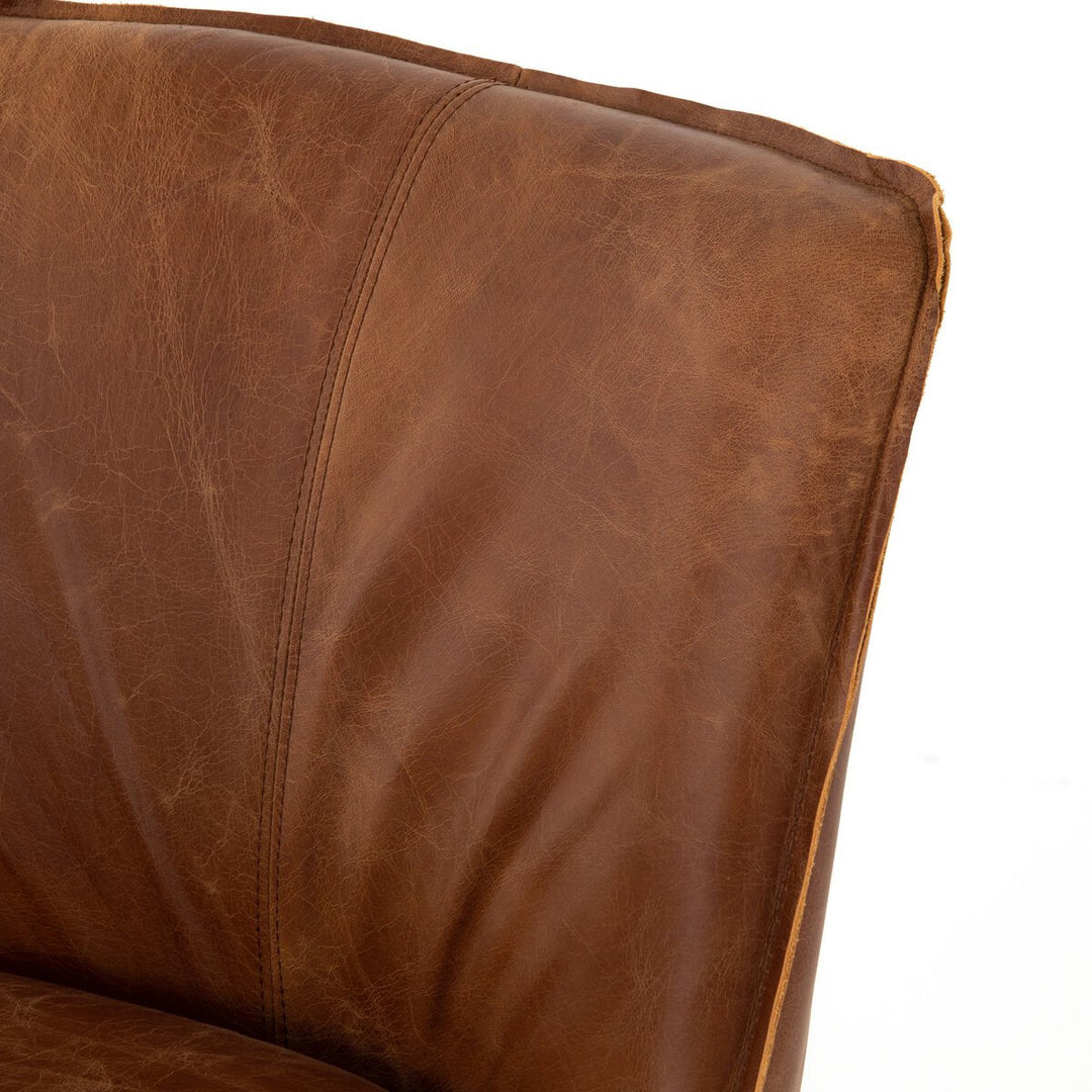 Aria Dining Chair in Sienna Chestnut detail view 5 - Whats New Furniture Portland OR
