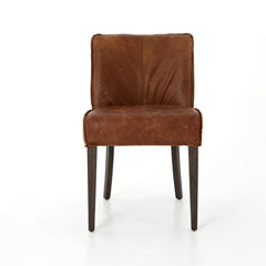 Aria Dining Chair in Sienna Chestnut front studio view - Whats New Furniture Portland OR