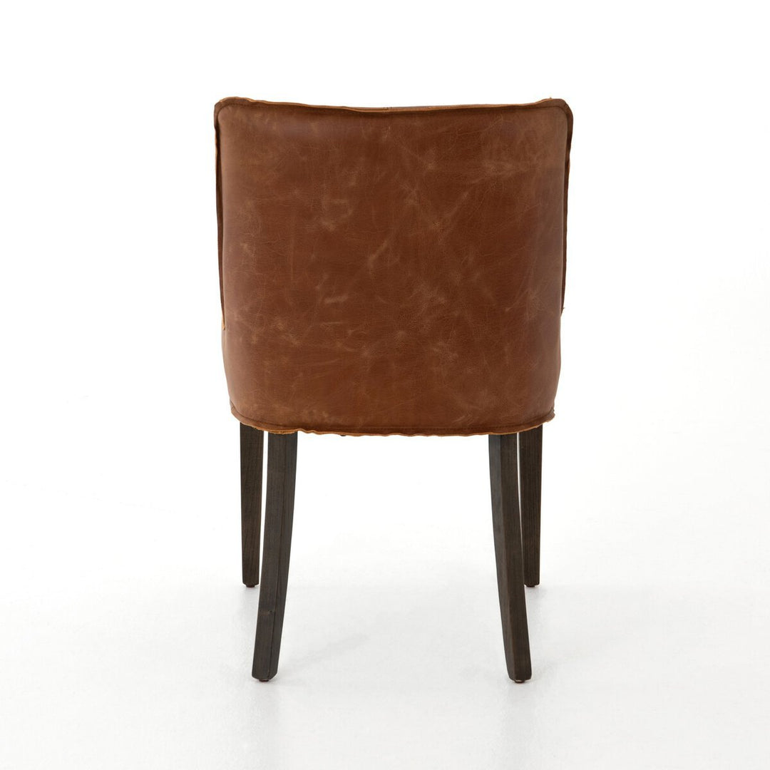 Aria Dining Chair in Sienna Chestnut detail view 2 - Whats New Furniture Portland OR