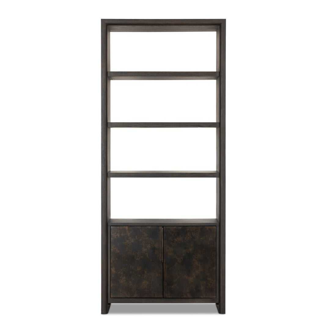 Arlington 2-Door Bookcase Espresso Oak - Bookcase by Four Hands - What's New Furniture Portland