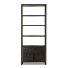 Arlington 2-Door Bookcase Espresso Oak - Bookcase by Four Hands - What&