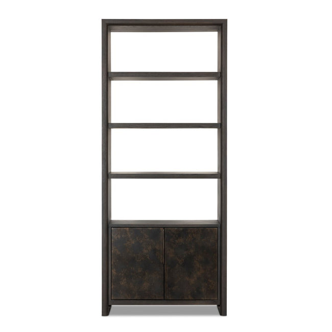 Arlington 2-Door Bookcase Espresso Oak - Bookcase by Four Hands - What's New Furniture Portland