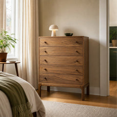 Arturo Chest styled in Portland Sellwood cottage bedroom - Whats New Furniture