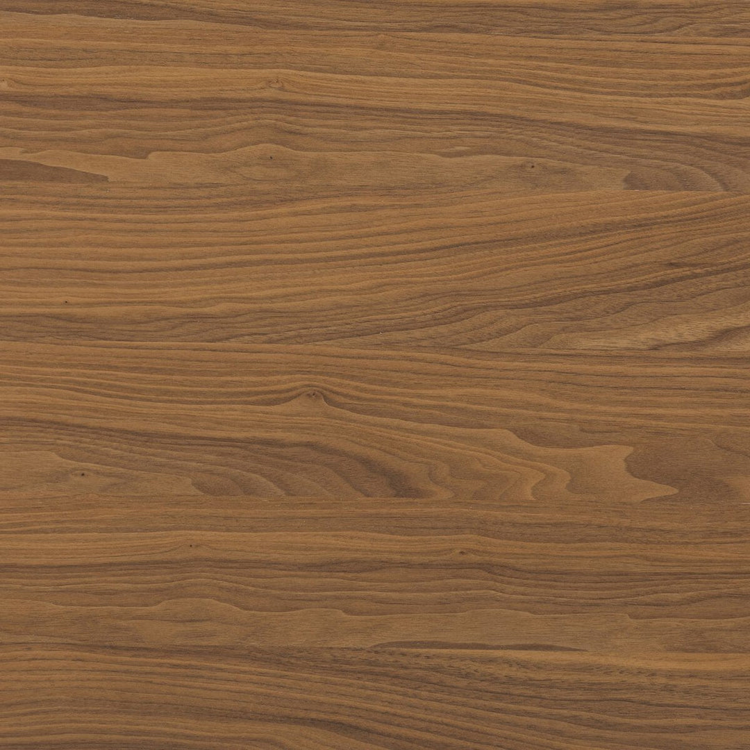 Arturo Media Console Natural Walnut Veneer grain detail view - Whats New Furniture Portland OR
