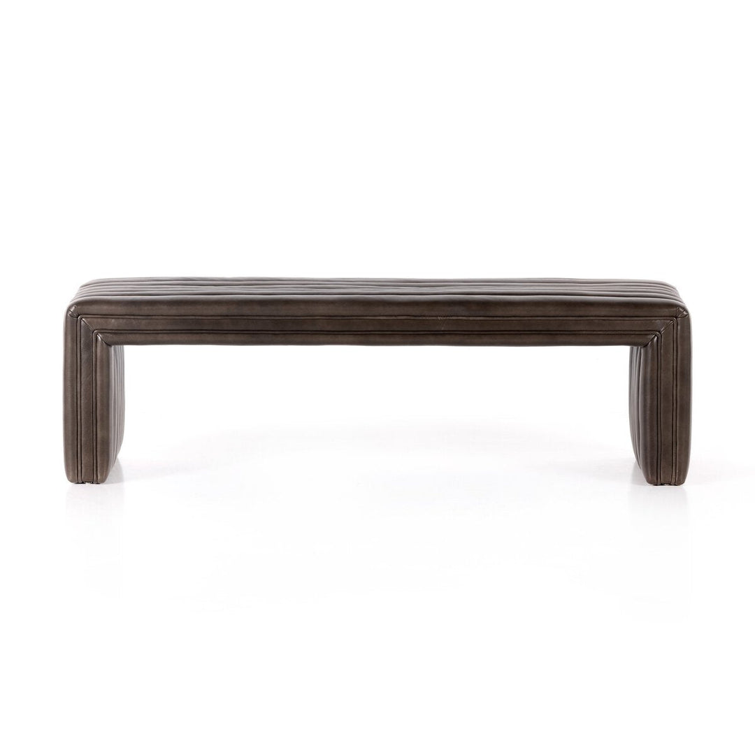Augustine Bench in Deacon Wolf front studio view - Whats New Furniture Portland OR