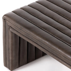 Augustine Bench in Deacon Wolf detail view - Whats New Furniture Portland OR